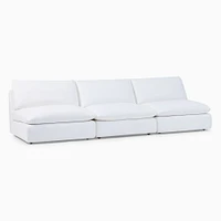 Hampton Modular Armless Sofa (78"–117") | West Elm