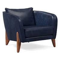 Delray Leather Chair | West Elm