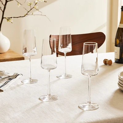 Schott Zwiesel Modo Crystal Champagne Flutes (Set of 4) | West Elm