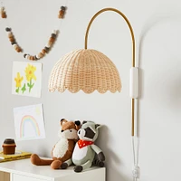 Rattan Bubble Sconce (13") | West Elm