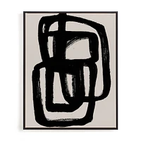 Abstract Ink Brush Framed Wall Art by Minted for West Elm |