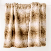 Faux Fur Ombre Throws | West Elm