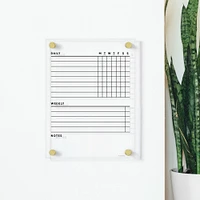 Girl Friday Acrylic Chore Chart | West Elm