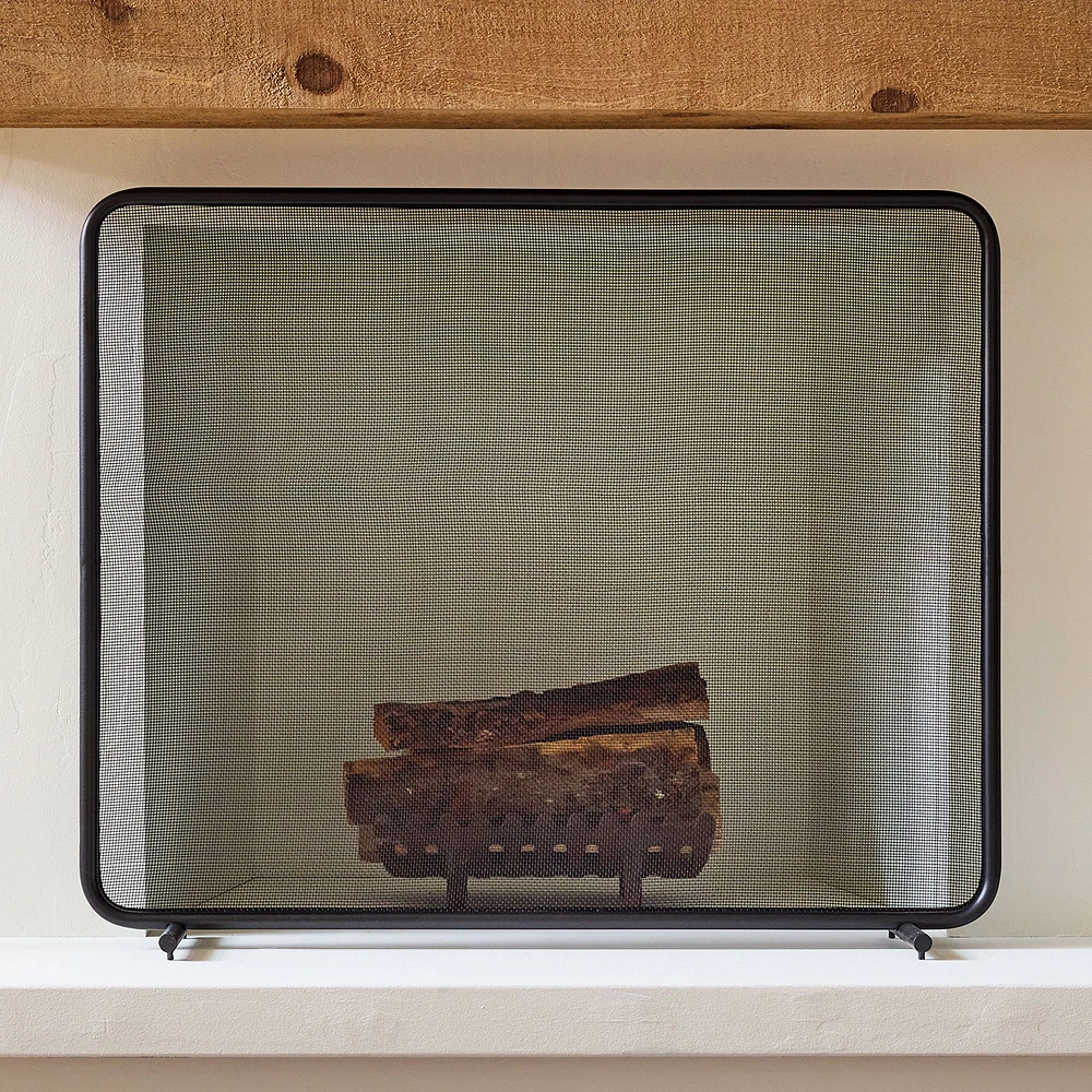 Pure Fireplace Metal Screen | West Elm