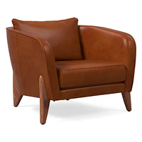 Delray Leather Chair | West Elm