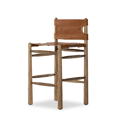 Xadrian Leather Bar & Counter Stools | West Elm