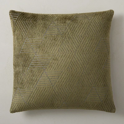 Cool-Toned Velvet Pillow Cover Set | West Elm