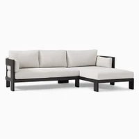 Caldera Aluminum Outdoor 2-Piece Chaise Sectional (105") | West Elm