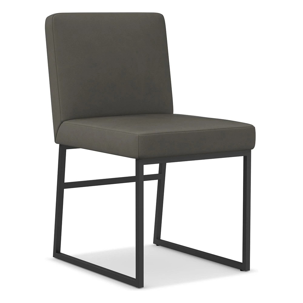 Range Vegan Leather Side Dining Chair | West Elm