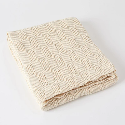 Made*Here New York Cotton New Wave Lightweight Throw | West Elm