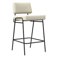 Wire Frame Leather Bar & Counter Stools | West Elm