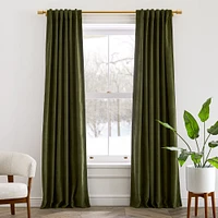 Worn Velvet Curtain | West Elm