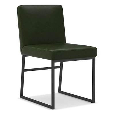 Range Leather Side Dining Chair | West Elm