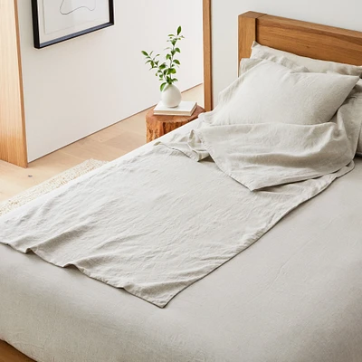 European Flax Linen Travel Sheet Set | West Elm