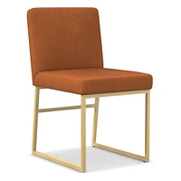 Range Vegan Leather Side Dining Chair | West Elm