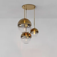 Sculptural 3-Light Globe Chandelier | West Elm