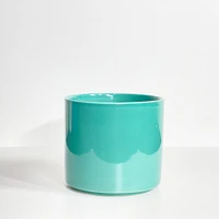 Glossy Cyn Ceramic Planter | West Elm