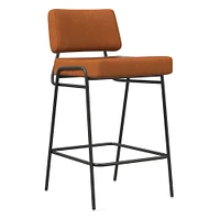 Wire Frame Leather Bar & Counter Stools | West Elm