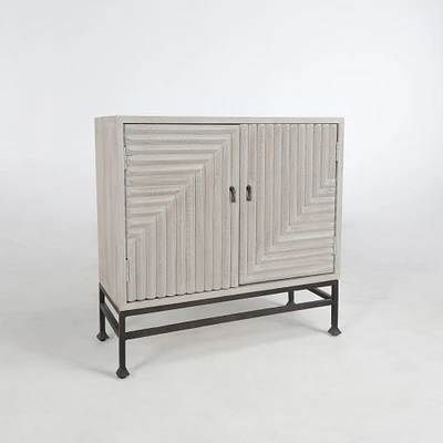 Diagonal Ridges Cabinet (36") | West Elm