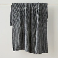 Chunky Cotton Knit Throw | West Elm