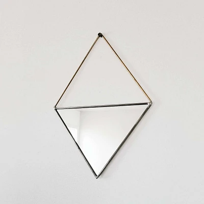 SZKLO Glass Triangle Wall Mirror | West Elm