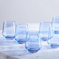 Estelle Colored Glass Stemless Wine (Set of 6) | West Elm