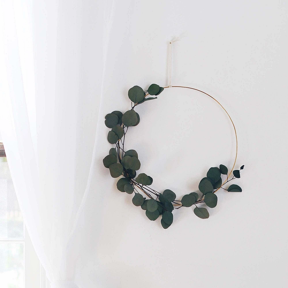 Pauline Stanley Studio Modern Eucalyptus Wreath | West Elm