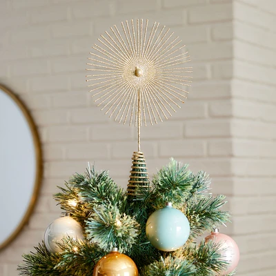 Glitter Starburst Tree Topper | West Elm