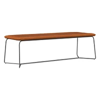 Slope Leather Dining Bench (52") | West Elm