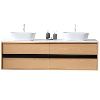 Calvet Floating Double Bathroom Vanity (55"–72") | West Elm