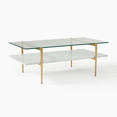 Mid-Century Art Display Marble Coffee Table | Modern Living Room Furniture | West Elm