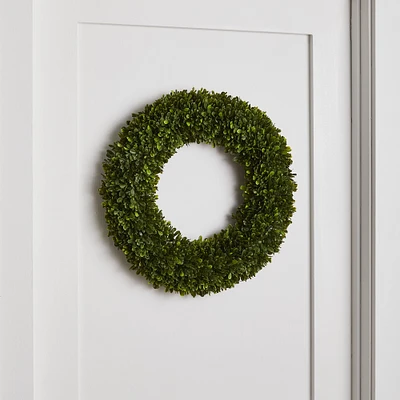 Faux Indoor/Outdoor Tea Leaf Wreath | West Elm