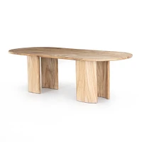 Oval Wooden Dining Table (98.5") | West Elm