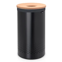 Brabantia Lidded Steel Hamper | West Elm