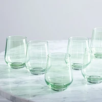 Estelle Colored Glass Stemless Wine (Set of 6) | West Elm