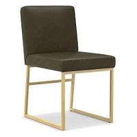 Range Leather Side Dining Chair | West Elm