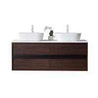 Calvet Floating Double Bathroom Vanity (55"–72") | West Elm