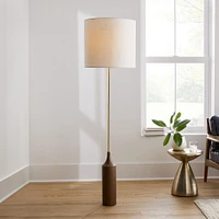 Hudson Wood Base Floor Lamp | West Elm