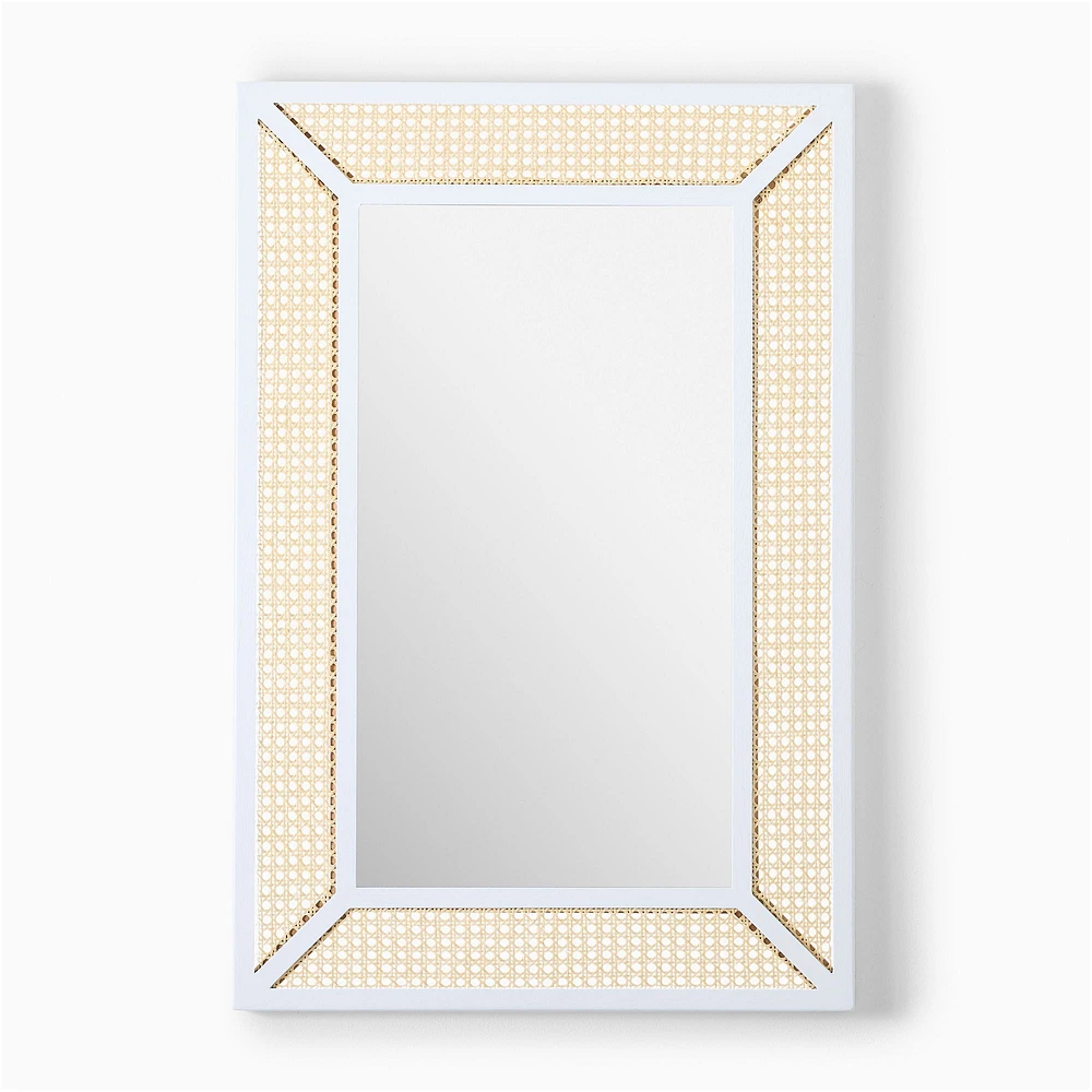 Coastal Cane Rectangle Wall Mirror | West Elm