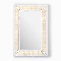 Coastal Cane Rectangle Wall Mirror | West Elm