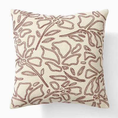 Stitch Floral Pillow Cover - Clearance | West Elm