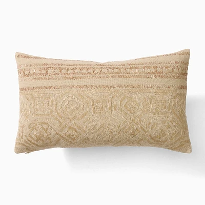 Embroidered Lattice Pillow Cover | West Elm