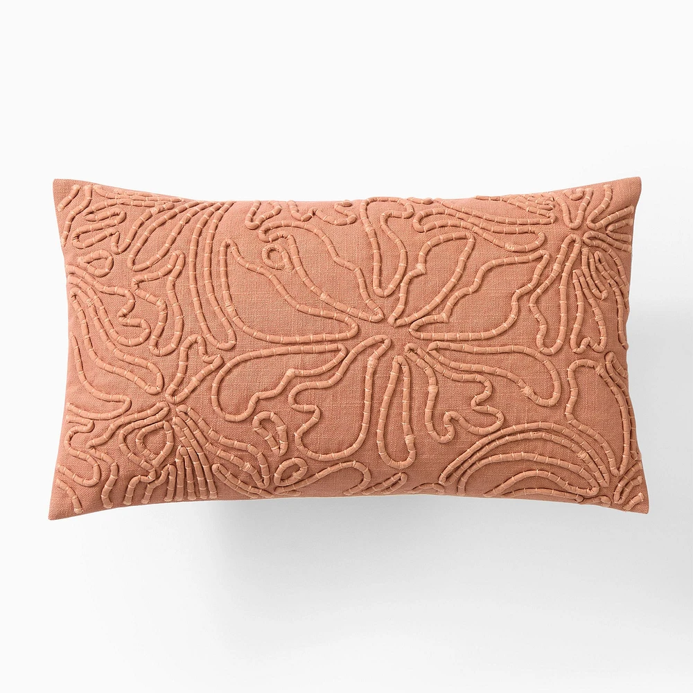 Corded Floral Pillow Cover | West Elm