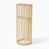 Slatted Wood Pedestal Plant Stands | West Elm