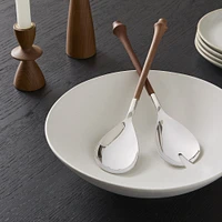 Tira Wood & Metal Salad Servers (Set of 2) | West Elm