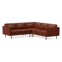 Axel Leather L-Shaped Sectional | Sofa With Chaise West Elm