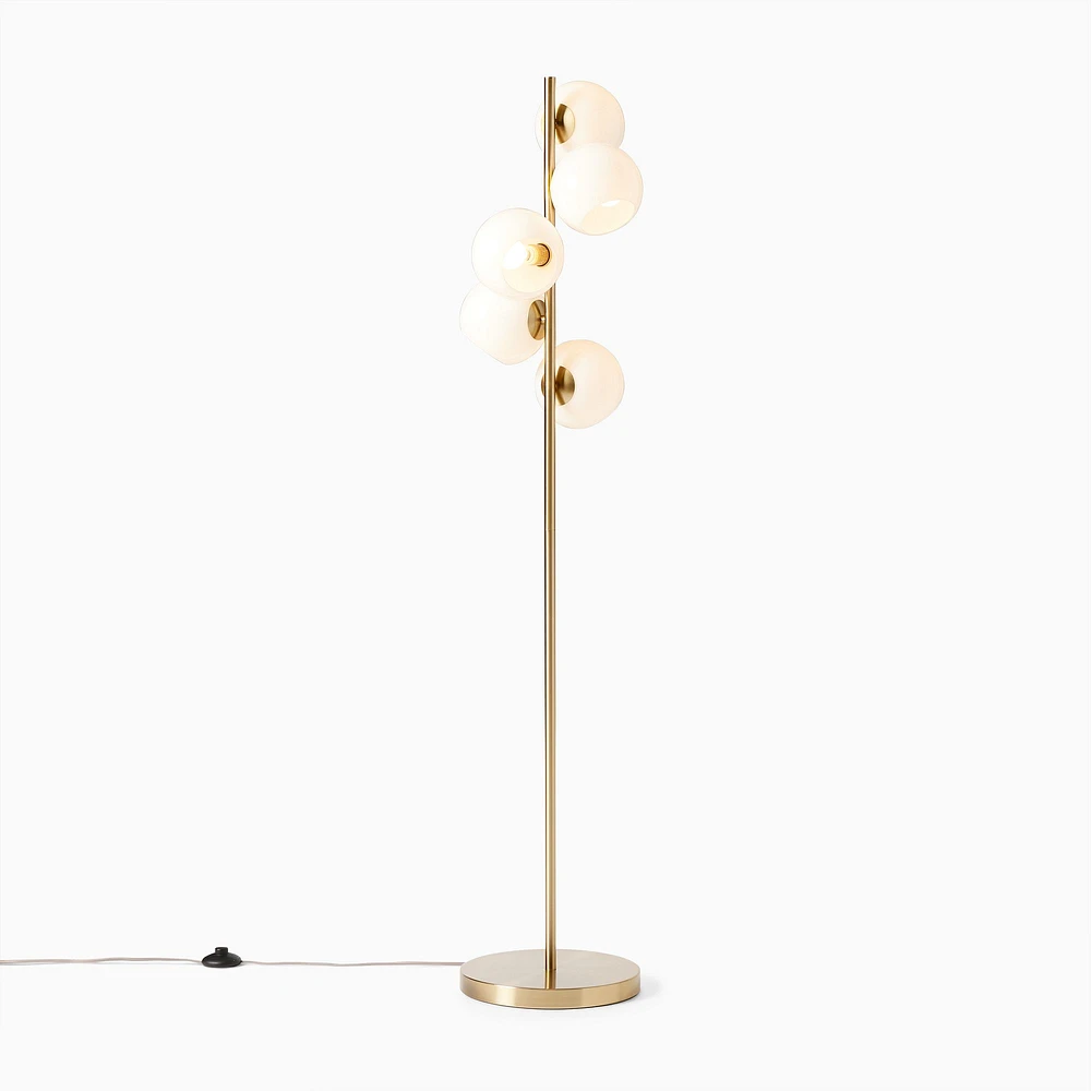 Staggered Glass 5-Light Floor Lamp (60") | West Elm