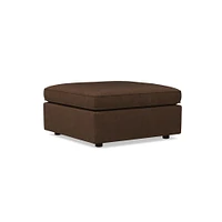 Harris Motion Leather Ottoman | West Elm