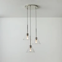 Sculptural 3-Light Cone Chandelier | West Elm