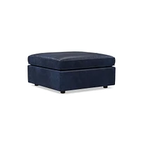 Harris Motion Leather Ottoman | West Elm